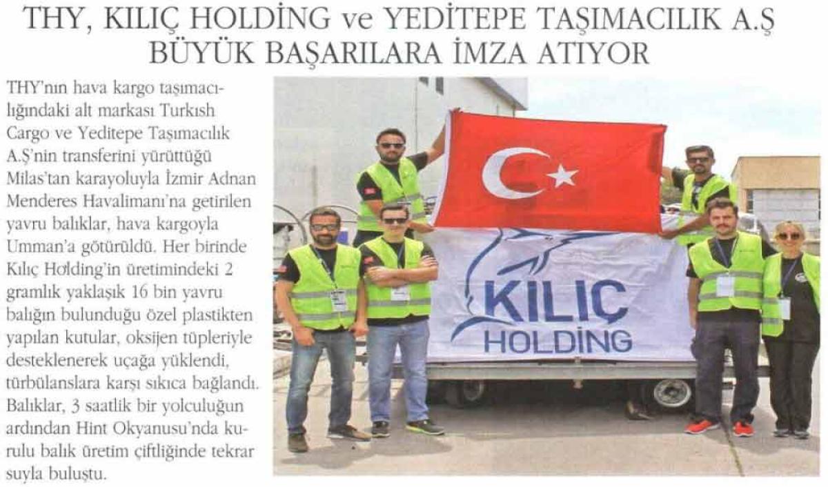 DİVA DERGİSİ - THY , KILIÇ HOLDİNG ve YEDİTEPE TAŞIMACILIK A.Ş BÜYÜK BAŞARILARA İMZA ATIYOR
